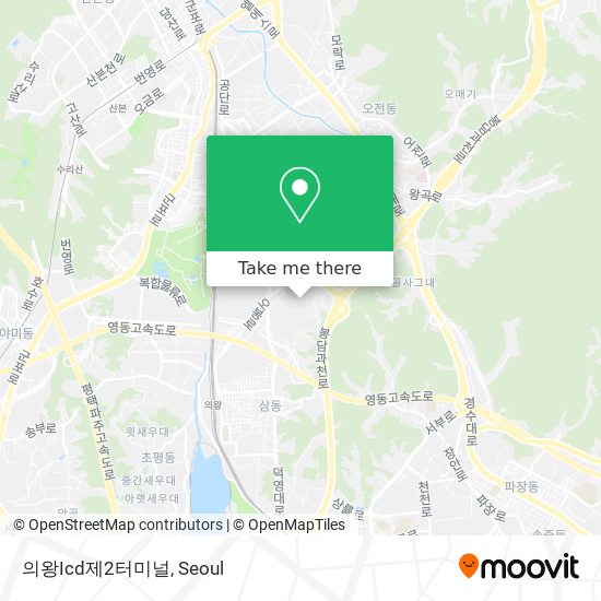 의왕Icd제2터미널 map