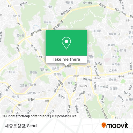 세종로성당 map