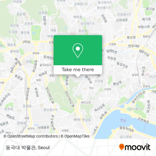 동국대 박물관 map