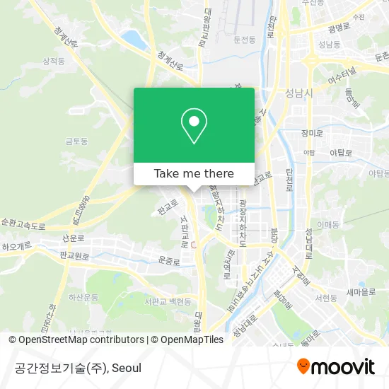 공간정보기술(주) map