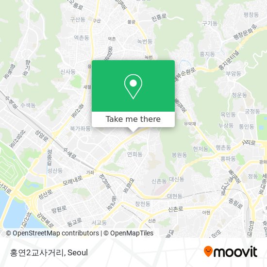 홍연2교사거리 map