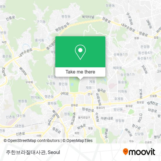 주한브라질대사관 map