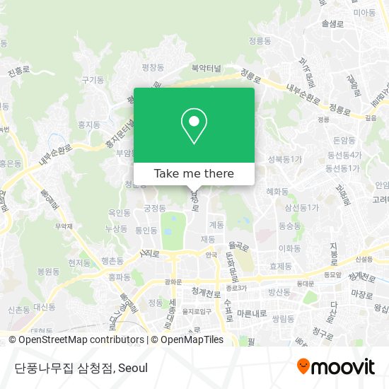 단풍나무집 삼청점 map