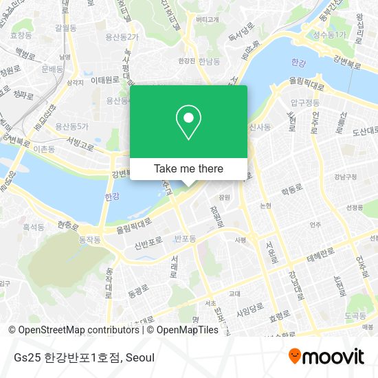 Gs25 한강반포1호점 map
