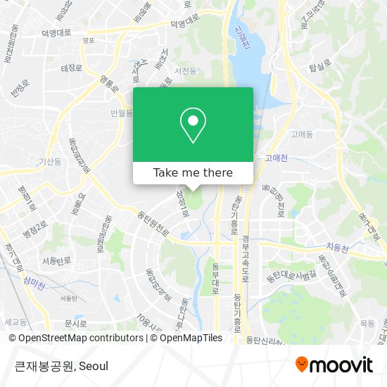 큰재봉공원 map