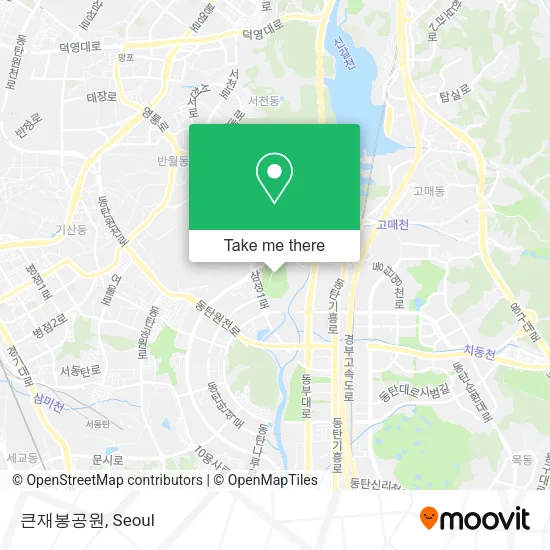 큰재봉공원 map