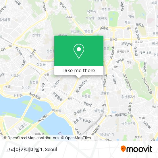 고려아카데미텔1 map