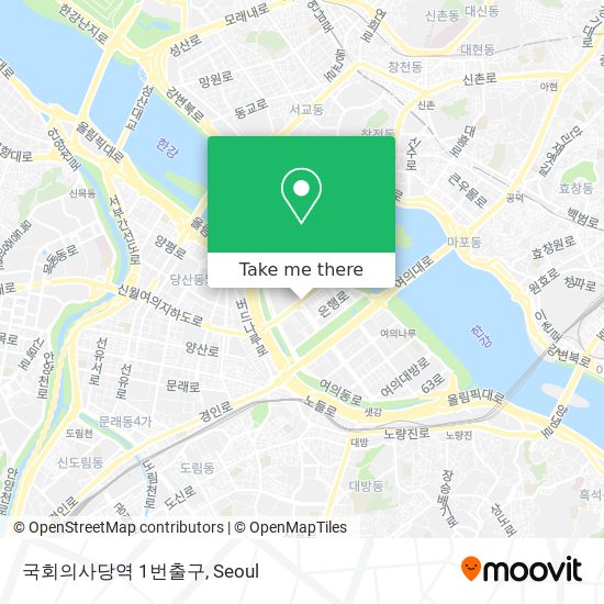 국회의사당역 1번출구 map