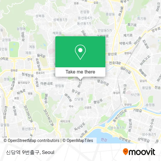 신당역 9번출구 map