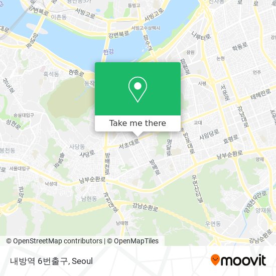 내방역 6번출구 map