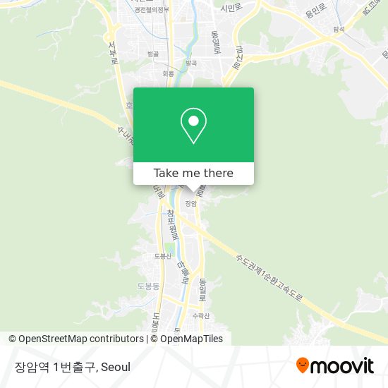 장암역 1번출구 map