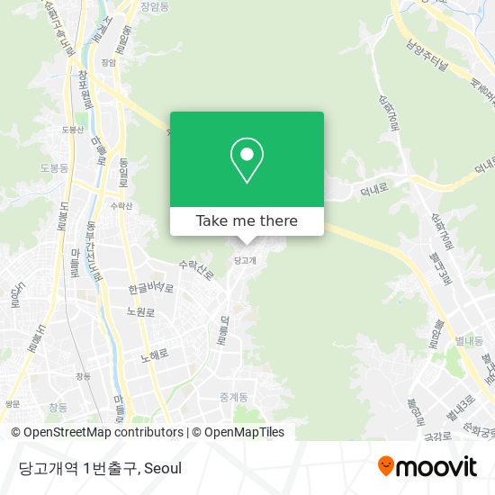 당고개역 1번출구 map