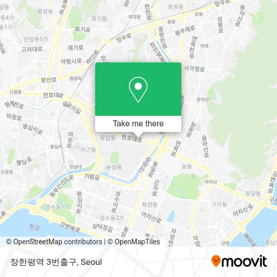 장한평역 3번출구 map
