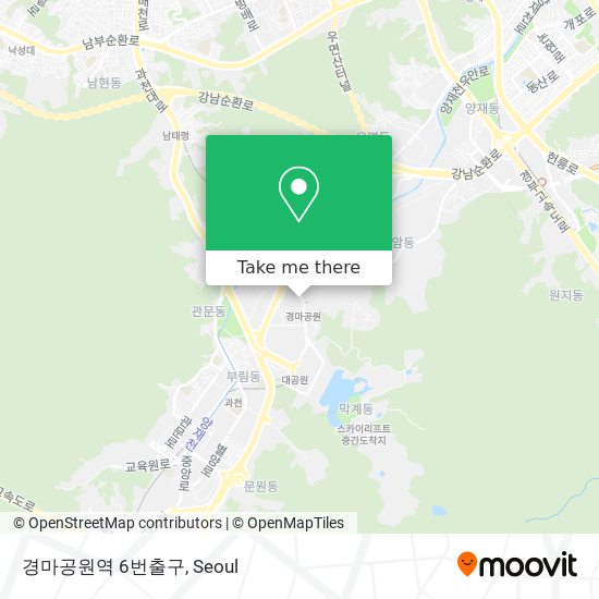 경마공원역 6번출구 map