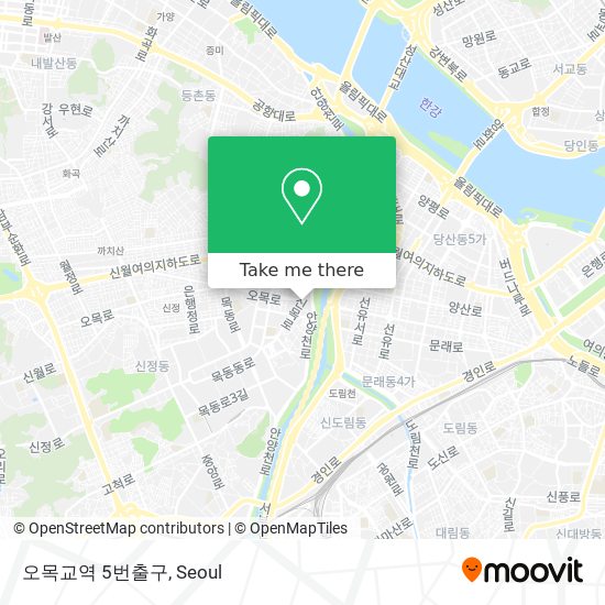 오목교역 5번출구 map