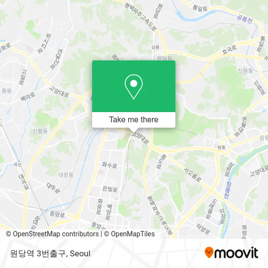 원당역 3번출구 map