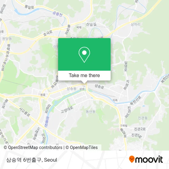 삼송역 6번출구 map
