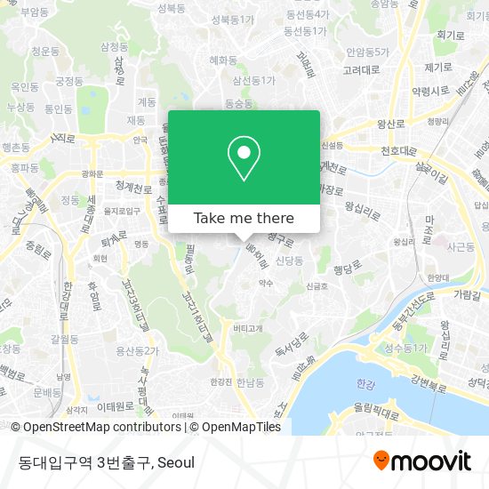 동대입구역 3번출구 map