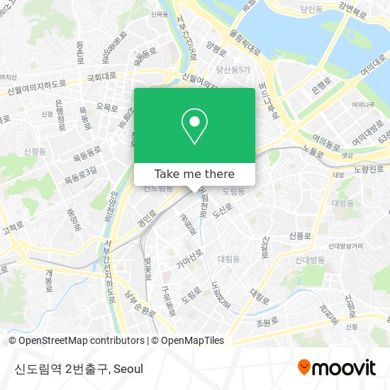 신도림역 2번출구 map