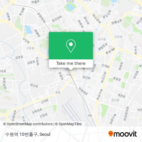 수원역 10번출구 map