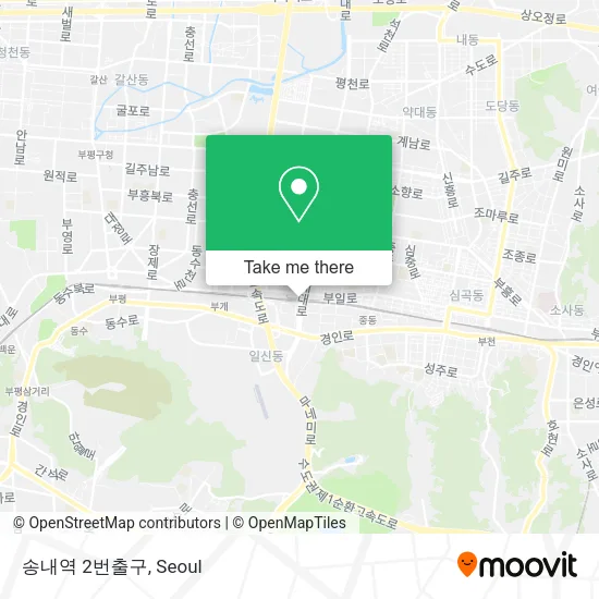 송내역 2번출구 map