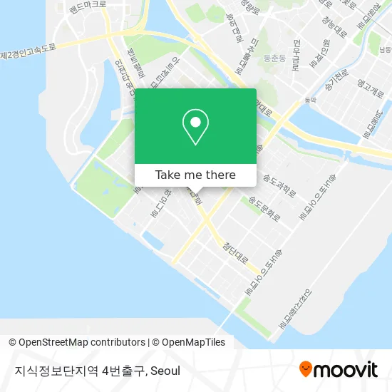 지식정보단지역 4번출구 map