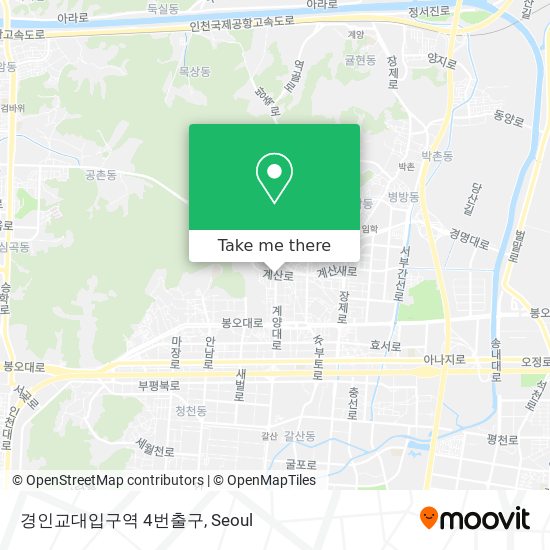 경인교대입구역 4번출구 map