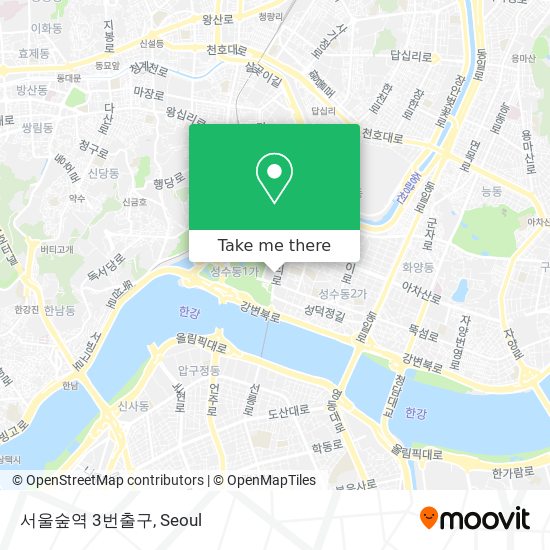 서울숲역 3번출구 map