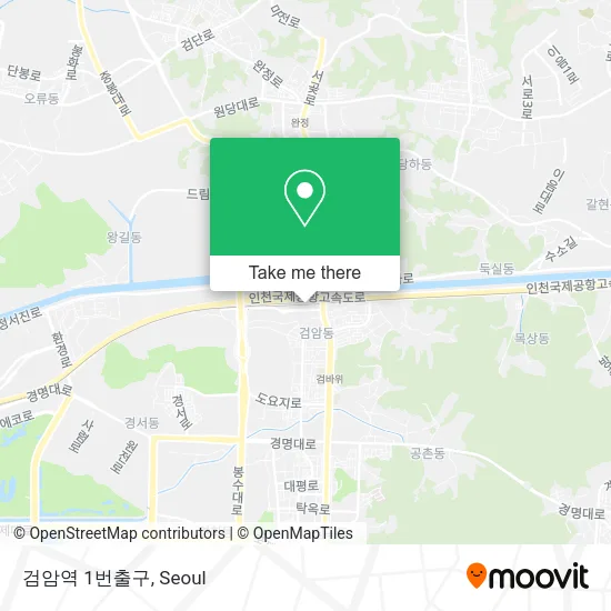 검암역 1번출구 map