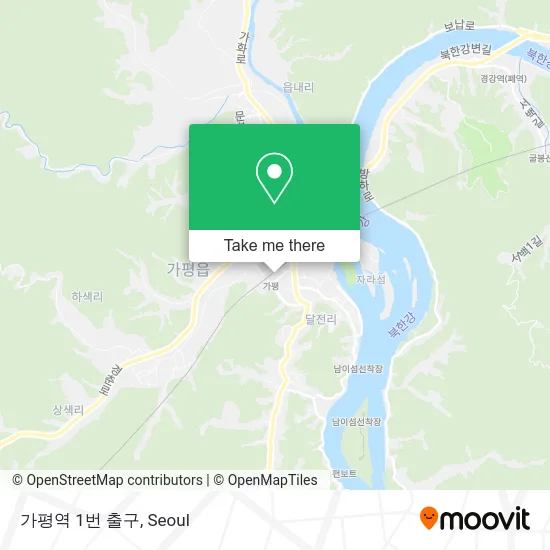 가평역 1번 출구 map
