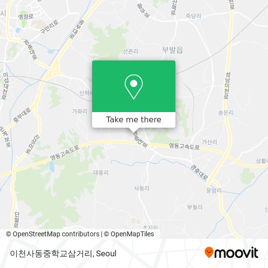 이천사동중학교삼거리 map