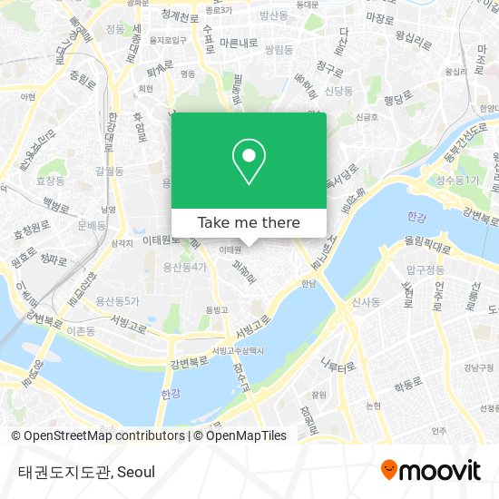 태권도지도관 map
