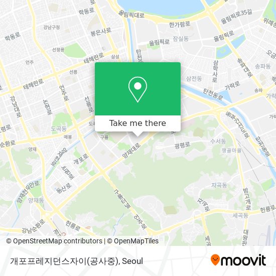 개포프레지던스자이(공사중) map