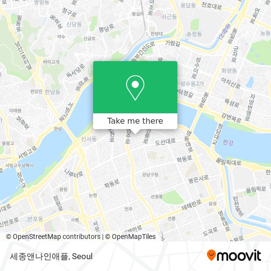 세종앤나인애플 map