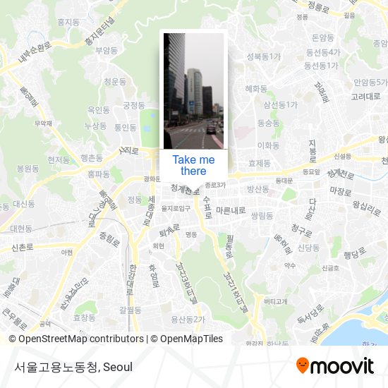 서울고용노동청 map