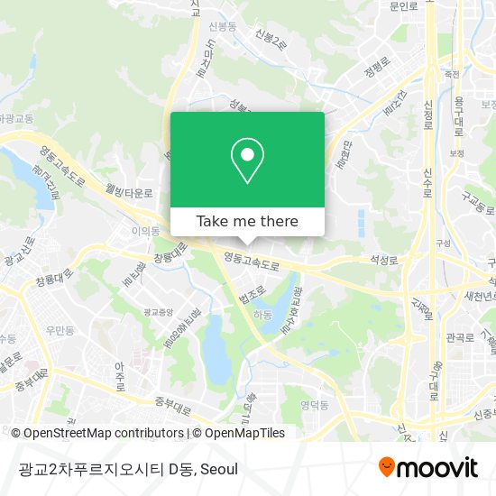 광교2차푸르지오시티 D동 map