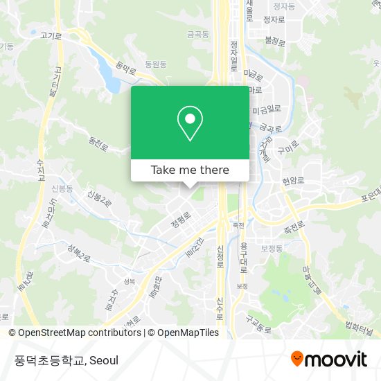 풍덕초등학교 map