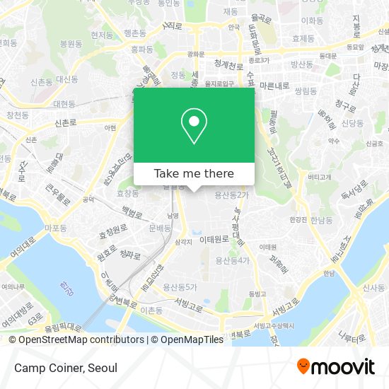 Camp Coiner map