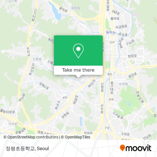 정평초등학교 map
