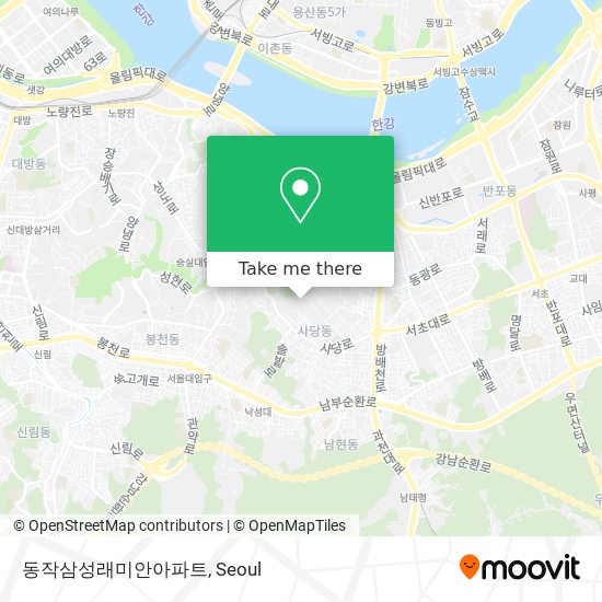 동작삼성래미안아파트 map