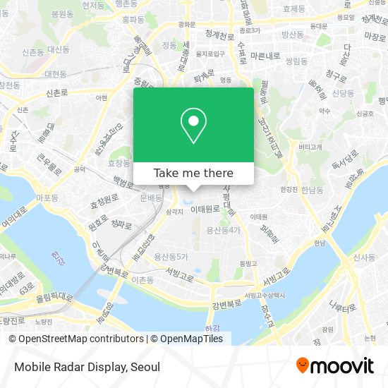 Mobile Radar Display map