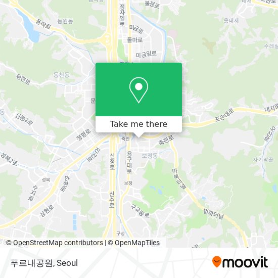 푸르내공원 map