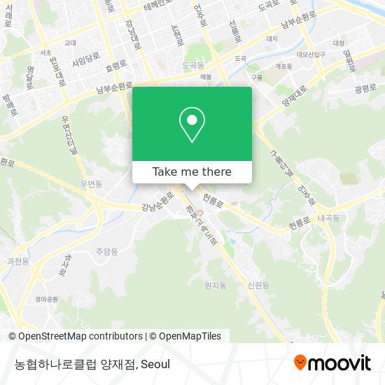 농협하나로클럽 양재점 map