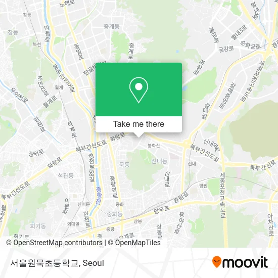서울원묵초등학교 map