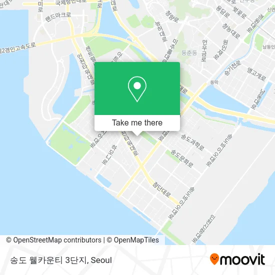송도 웰카운티 3단지 map