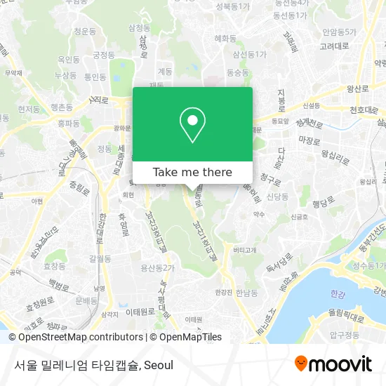 서울 밀레니엄 타임캡슐 map