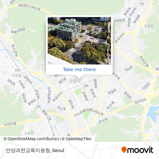 안양과천교육지원청 map