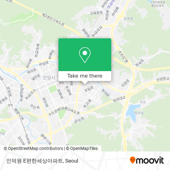 인덕원 E편한세상아파트 map