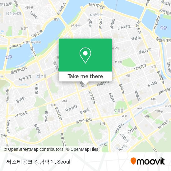 써스티몽크 강남역점 map