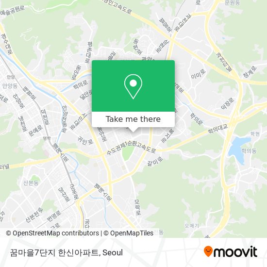 꿈마을7단지 한신아파트 map